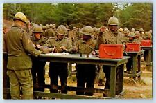 c1950's Trainees US Infantry Brigade Explosives Fort McClellan Alabama Postcard picture