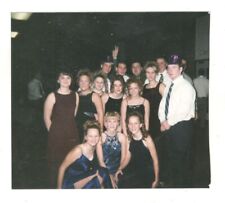 Vintage Photo Boys & Girls Large Group Pose High School Prom Night 1990's DST28 picture