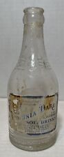 VTG 1930’s Virginia Dare Soft Drink Clear Glass Bottle -Detroit- 12oz Poor Cond picture