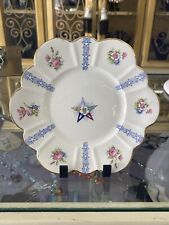 Antique Free Mason Masonic Order of the Eastern Star Hand Painted Plate England picture