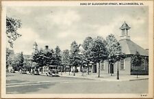 Williamsburg VA Duke of Gloucester Street Virginia Postcard picture