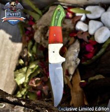CSFIF Custom Hand Forged Skinner Knife 440C Steel Mixed Material Hiking Closeout picture
