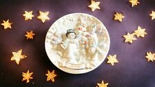 Lenox Snowman Collection Vintage 2001 Collectors Plate  Trimming The Tree picture