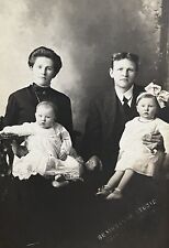 c1908 Rembrandt Studio Family Portrait, Grand Forks ND Real Photo Postcard RPPC picture