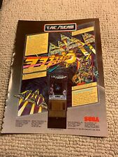 Original 1982 11- 8.5'' Tac Scan Sega arcade video game AD FLYER picture