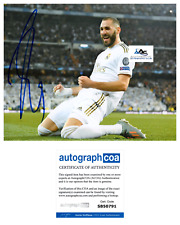 KARIM BENZEMA AUTOGRAPH SIGNED 8X10 PHOTO FOOTBALLER SOCCER REAL MADRID ACOA picture