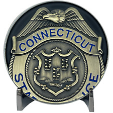 BL11-007 CSP Connecticut State Police Trooper Saint Michael Patron Saint Challen picture