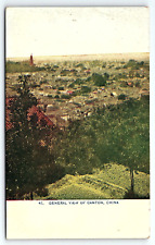 c1910 CANTON CHINA GENERAL VIEW OF CANTON AERIAL EARLY UNPOSTED POSTCARD P4286 picture