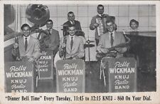 Rolly Wickman KNUJ Band - Vintage Spring Valley, WI Wisconsin Radio Postcard picture