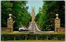 Durham North Carolina 1969 Postcard Duke University Main Entrance picture