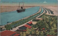 Postcard Entrance of the Canal Port Said Egypt  picture