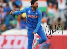 5x7 Inches Original Autographed Photo of Indian Cricketer Kuldeep Yadav picture