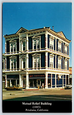 Vintage Postcard Mutual Relief Association Building Petaluma California picture