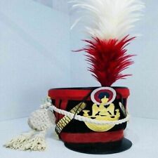 stylish French Napoleonic Shako Helmet with Red Plume Halloween Gift for officer picture