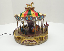 Lemax Village Collection BELMONT CAROUSEL Animated Musical Light RARE Vintage 94 picture