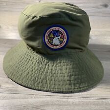 2005 national scout jamboree Reversible Green & White bucket hat Boy Scout Vtg picture