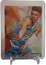 Lamelo Ball Art Card No. 3 Limited #2/50 Auto Signed by Edward Vela W/Top Loader picture