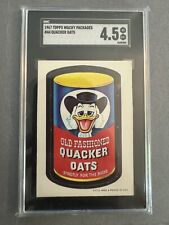 1967 Topps Wacky Packs Die-cuts #44 Quacker Oats SGC 4.5 picture
