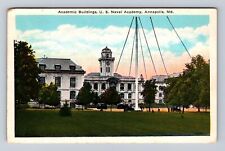 Annapolis MD-Maryland, Academic Building, Naval Academy, Vintage c1938 Postcard picture