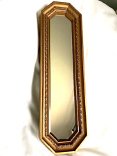 Vintage MCM Hollywood Syrocco Regency Gold Mirror Homco Home Interiors 1978 picture