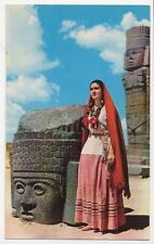 Beautiful Mexican Woman Tula Mexico Unposted Chrome Postcard picture