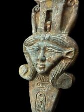 Goddess Hathor Spiritual Statue from Stone , Manifest Egyptian Goddess Statuette picture