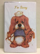 6 Cards Greeting Im Sorry Dog Puppy Kaleidoscope picture