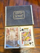 RARE - Kemper Insurance 50 Year Anniversary 1912-1962 Two Deck Set Playing Cards picture