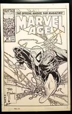 Marvel Age Spider-Man #90 Todd McFarlane 11x17 FRAMED Original Art Poster Marvel picture