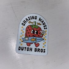 *NEW Unreleased Strawberry Dutch Bros Sticker Chasing Waves 2024 May 17 picture