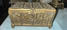 Antique Vintage French Revival Brass Box picture