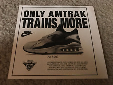 Vintage 1993 NIKE AIR MAX Running Shoes Poster Print Ad 