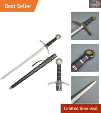 Historical Broad Sword with Stainless Steel Blade - Gift for Sword Enthusiasts picture