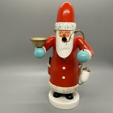 Handcrafted Wooden Santa Claus Candle Holder German Incense Smoker picture