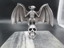  rare vampire bat on skull   ratrod hotrod car hood ornament  picture