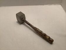 Vintage 1940-50s PLASMETL Swirl Marbled Handle Double-Sided MEAT TENDERIZER picture