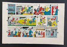 1964 Mary Poppins - Original Comic Strip Illustration Production Art Proof Page picture