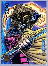 1994 Marvel Universe #100 Gambit Card Super Heroes X-Men Blue Team picture