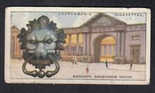 1928 British Architecture Door Knockers Card GROSVENOR HOUSE Hyde Park London picture
