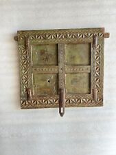 Antique Wooden Green Painted Peek Out Window Old House Window Wall Decor picture