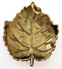 Copper Hand Hammered Maple Leaf Trinket, Coin Dish picture