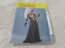 McCalls 4041 Medieval Gown, Laced Closure, Juliet Sleeves, Headdress, Size 14-20 picture