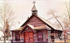 Historic Old Log Church Whitehorse Yukon Province Alaska Chrome Postcard picture