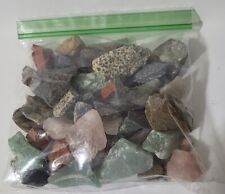 14oz Assorted Rough Bulk Natural Stone Raw Gemstone Tumbling Cabbing Polishing picture