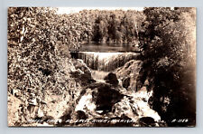 c1939 RPPC Scenic View Water Falls at Eagle River Michigan MI Postcard picture