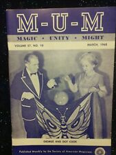 Vintage George & Dot Cook Issue MUM Magazine 1968 Vol. 57 No. 10 picture