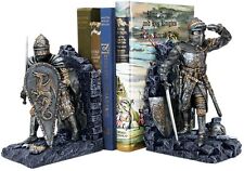 Full Battle Armor King Arthur's Knights of Legend Sculpted Sentinel Bookends picture