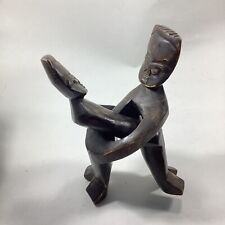 African Art Unity  Love Circle Sculpture Ghana Carved wood picture