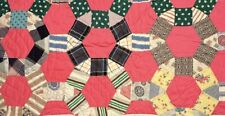 Vintage Cutter Quilt Piece  17” x 32” Some Feedback  Beautiful  #5 picture