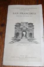 RARE 1915 PARIS LYONS & MEDITERRANEAN RAILWAY SAN FRANCISCO P.P.I.E. BROCHURE picture